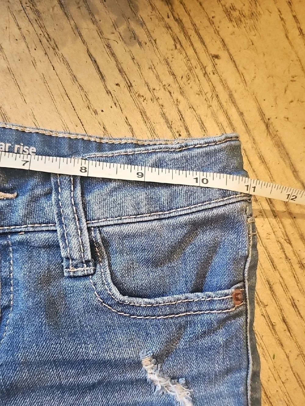 Girls' Denim Lace Trim Shorts Size 5 Hippie Girl
